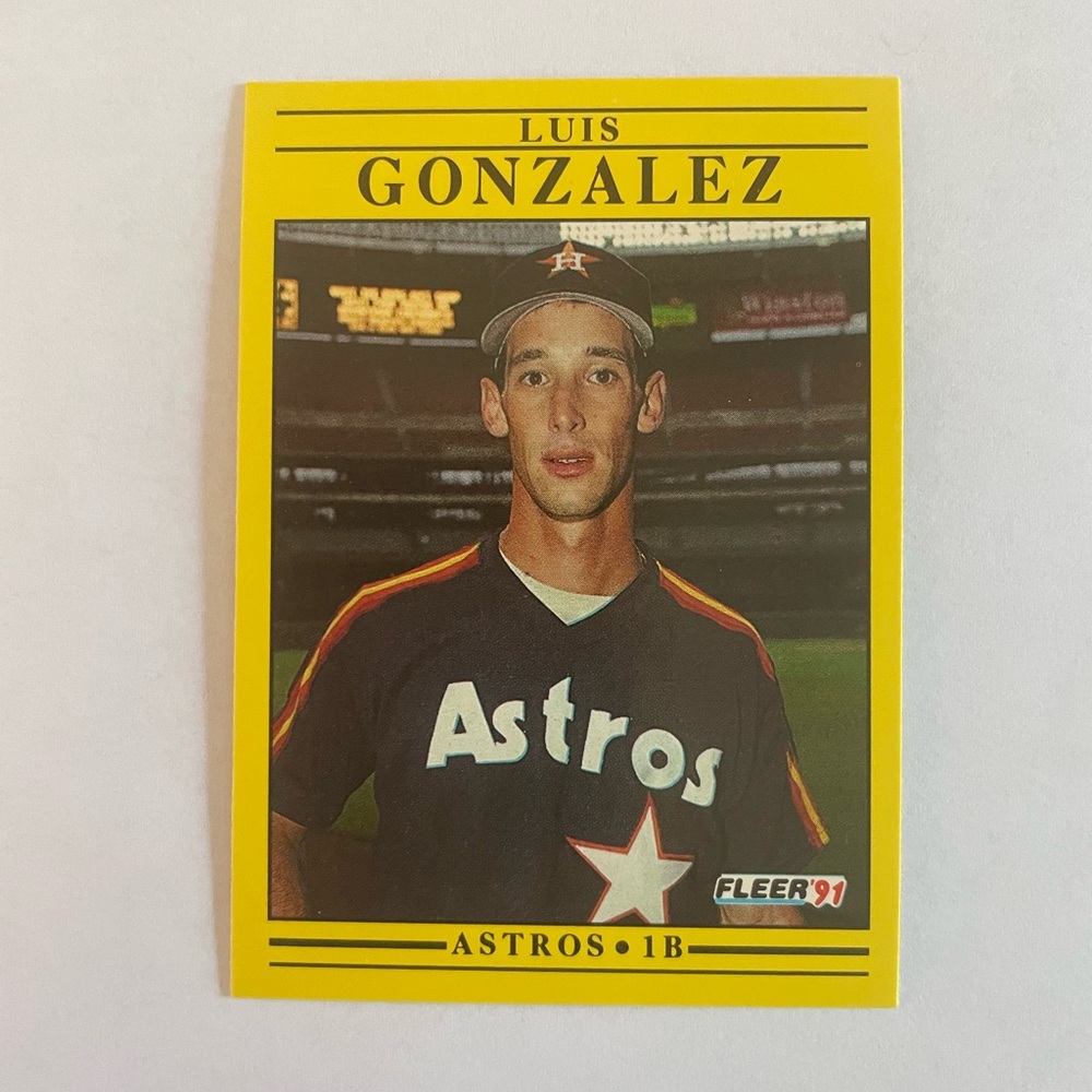 Fleer 1991 Luis Gonzalez Baseball Card